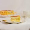 burnt durian cheesecake