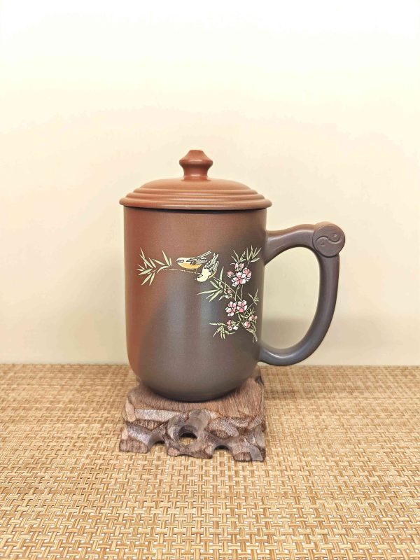 Handmade Nixing Pottery Mug With Handle Cover