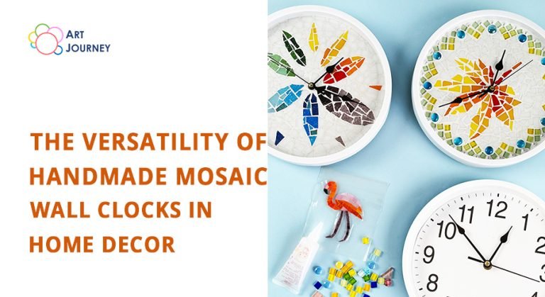 handmade mosaic wall clocks