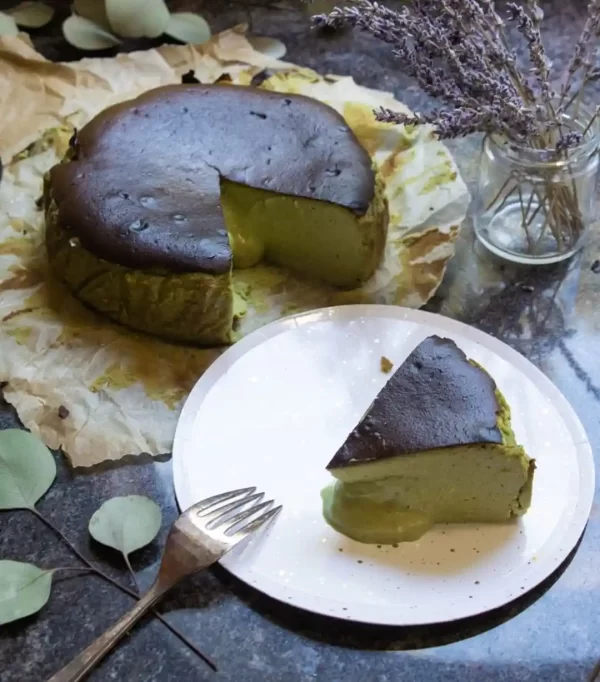 Best Matcha Basque Burnt Cheese cake