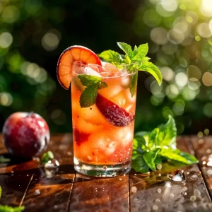 Plum Honey Glow mojito