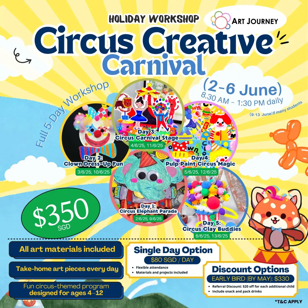 Holiday Workshop -Circus Creative Carnival in SG