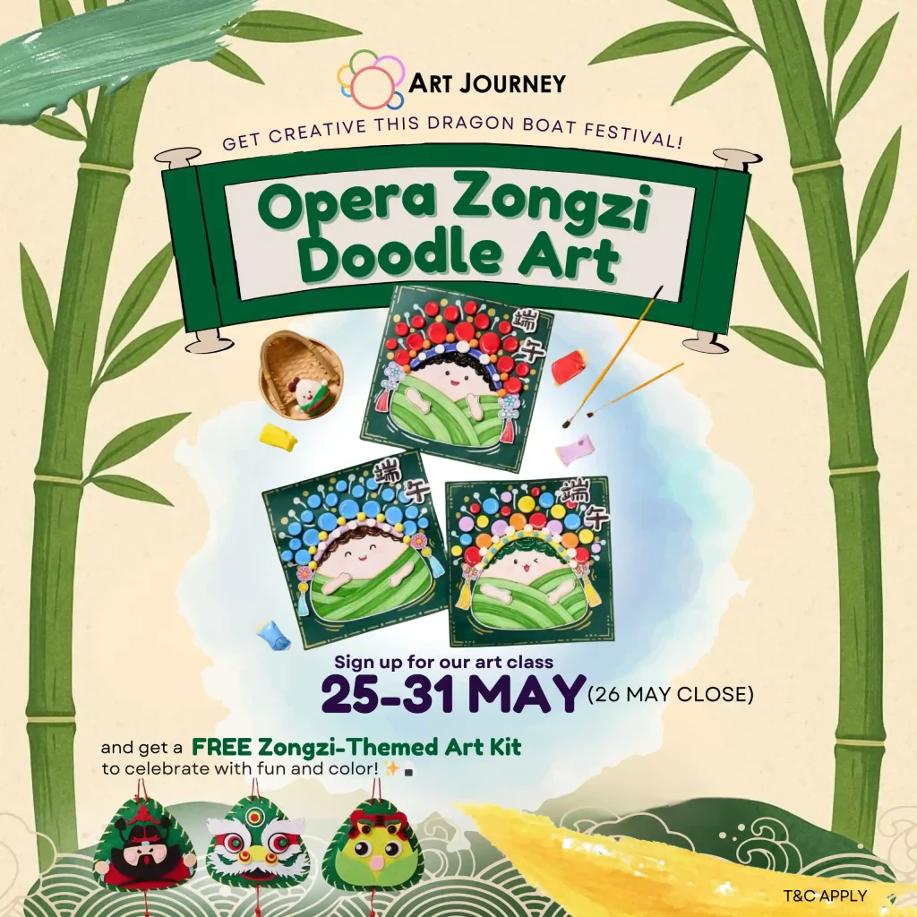Opera Zongzi Doodle Art in Singapore