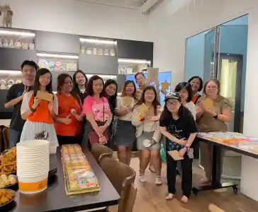 Unique Birthday Celebration with Art Jamming session in singapore