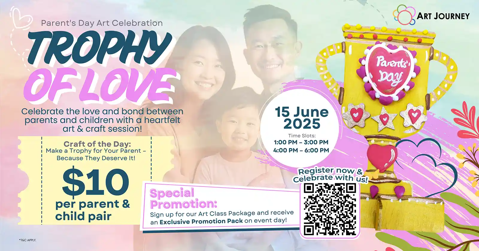 Parent's Day Art Celebration- Trophy Of Love