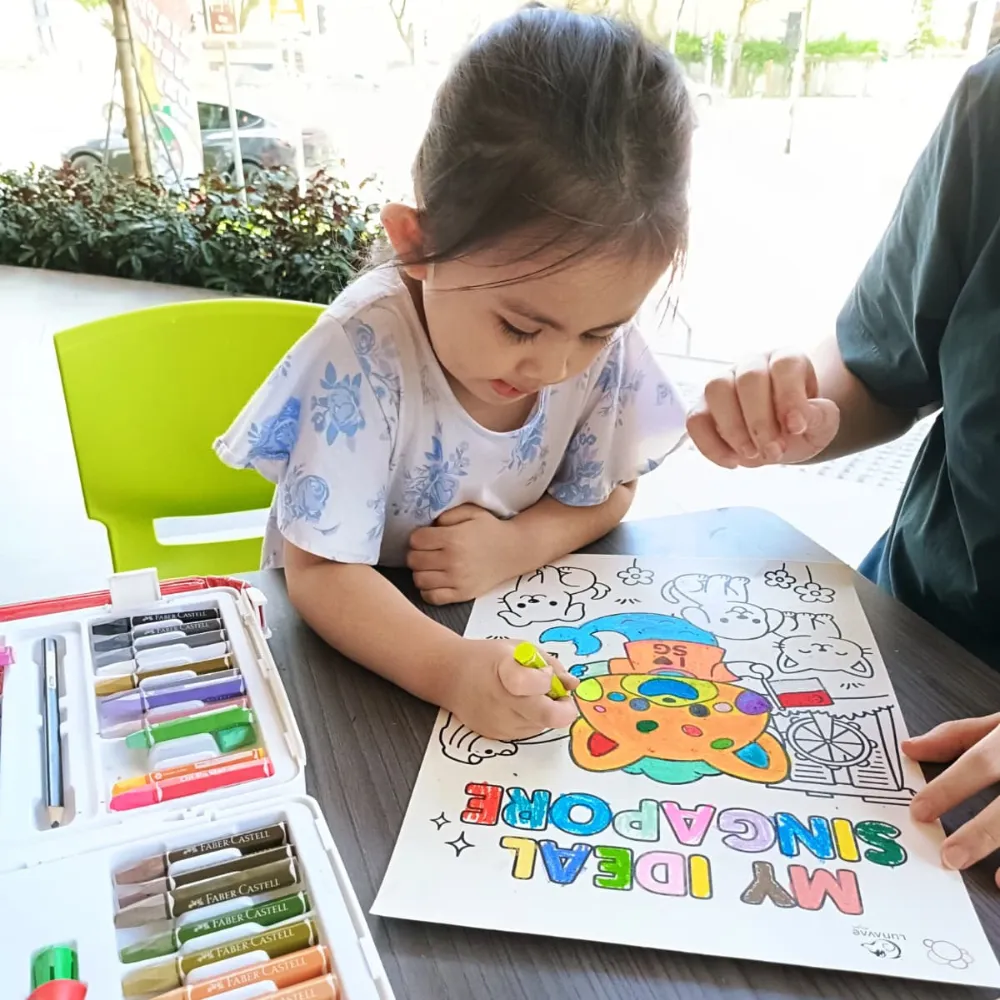Kids art exhibition showcasing creative works in Singapore
