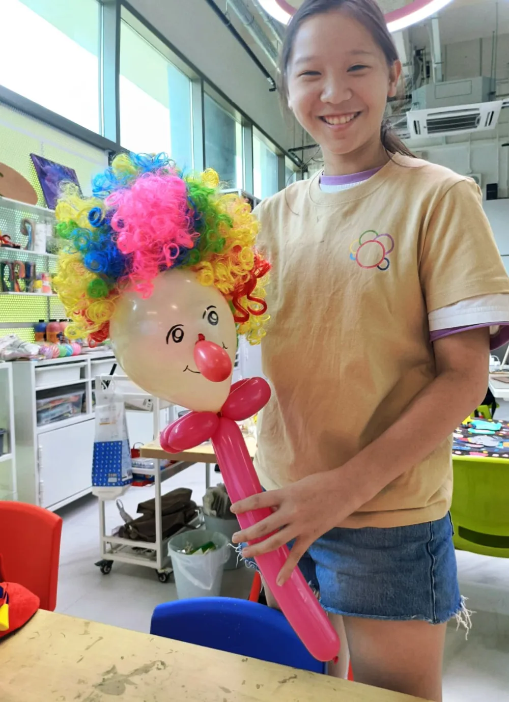 Kids enjoying creative fun at Circus Carnival themed art workshop