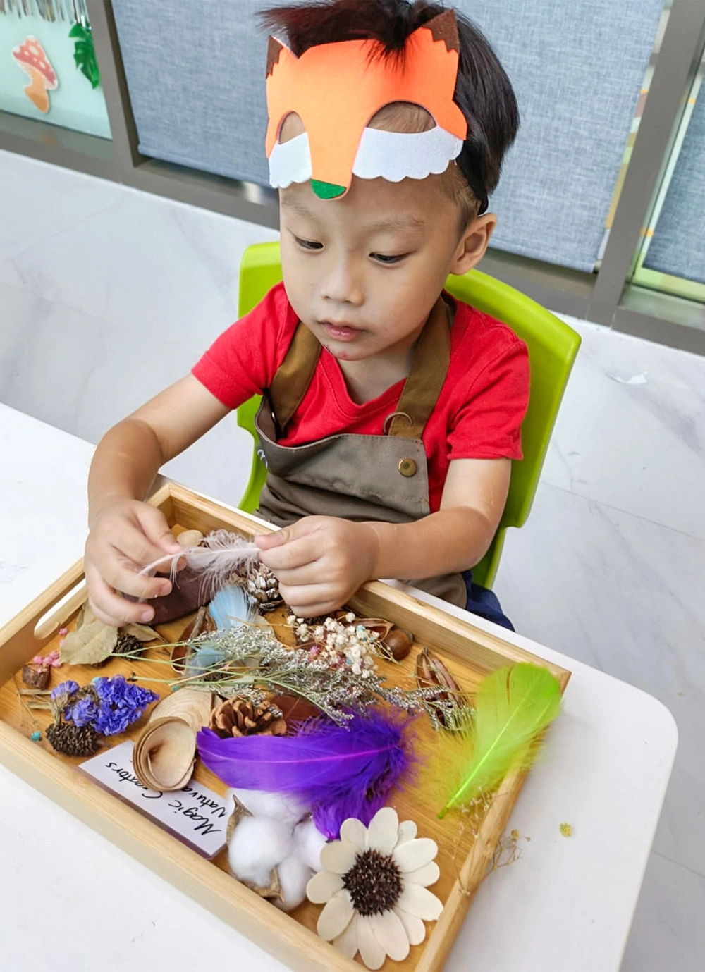 Kids painting colorful canvas during creative adventure session