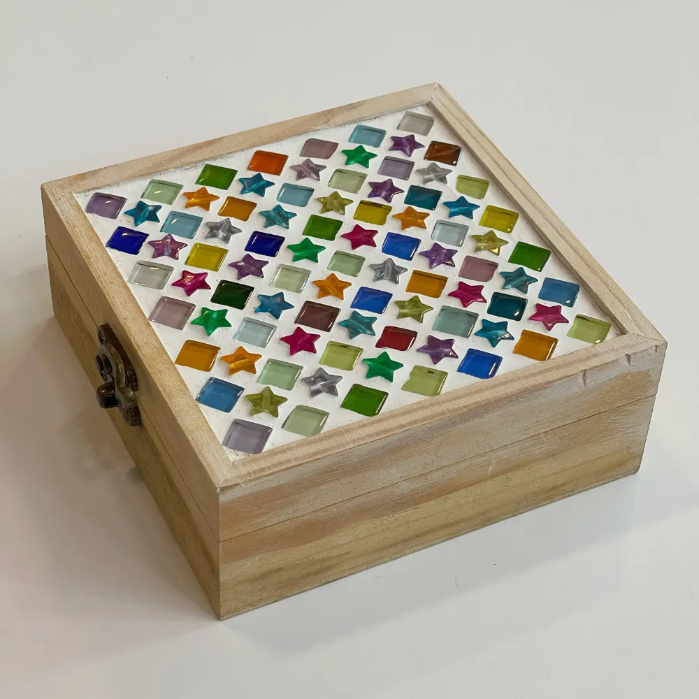 Handmade Mosaic Jewelry Box – Elegant Craft Gift