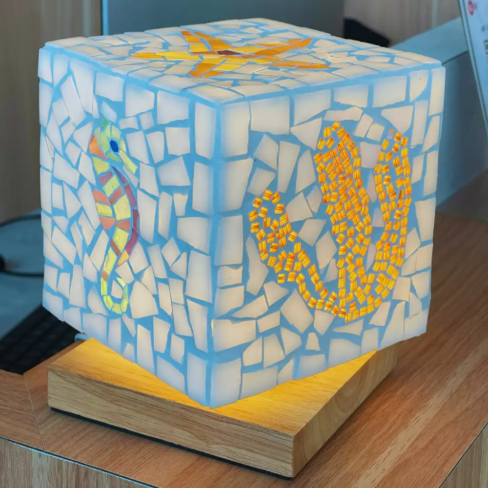 Mosaic Square USB LED Night Light for Gifts