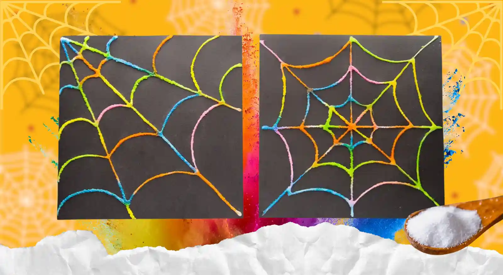 Create a Stunning Salt-Paint Spiderweb