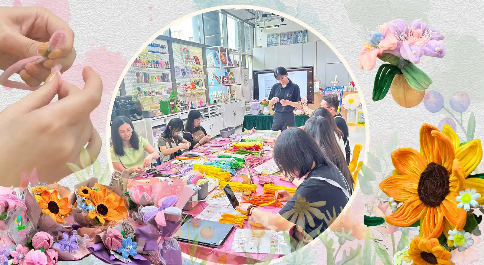 Boost Team Spirit with Creative Twist and Turn Flowers Workshop
