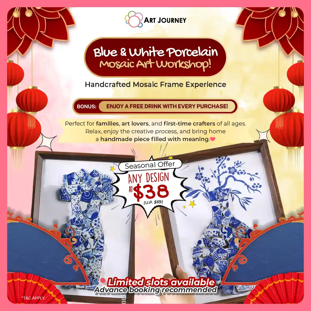 CNY Blue & White Porcelain Mosaic Art Workshop