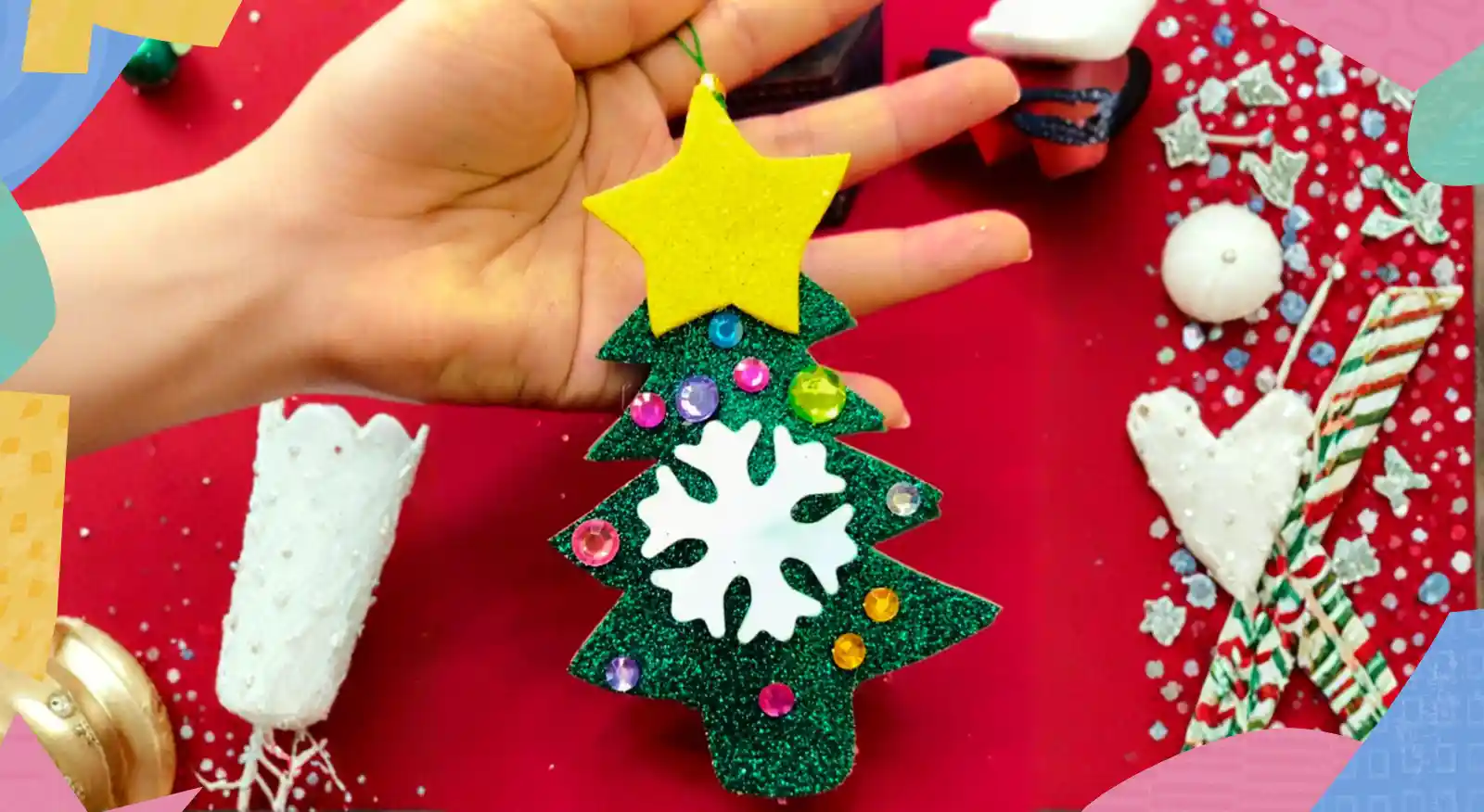DIY a Mini Christmas Tree Ornament Holiday Craft for Parents and Kids