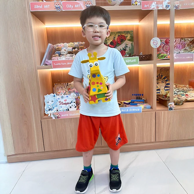 animal inspired cardboard craft