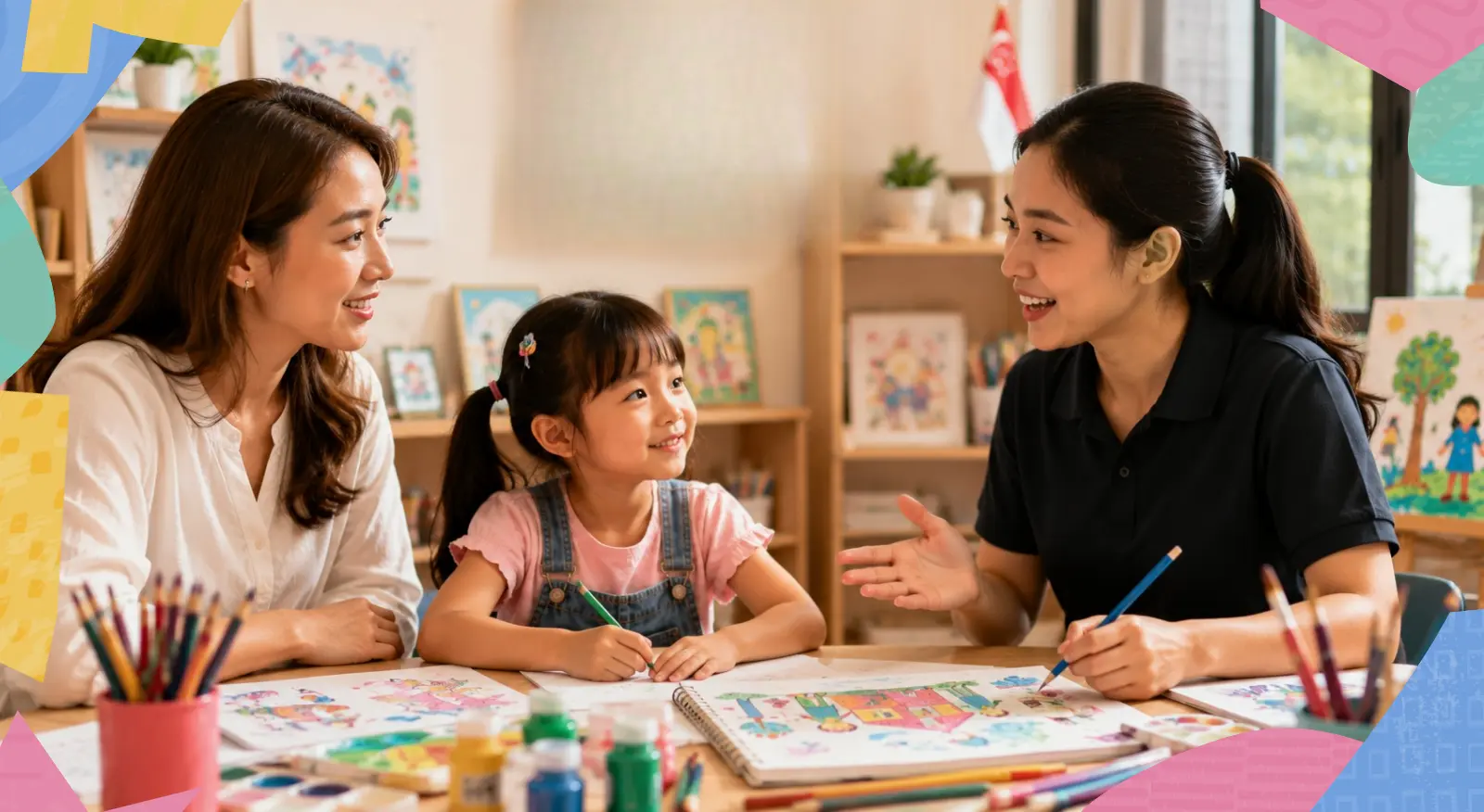 How to talk child teacher about art packed schedule