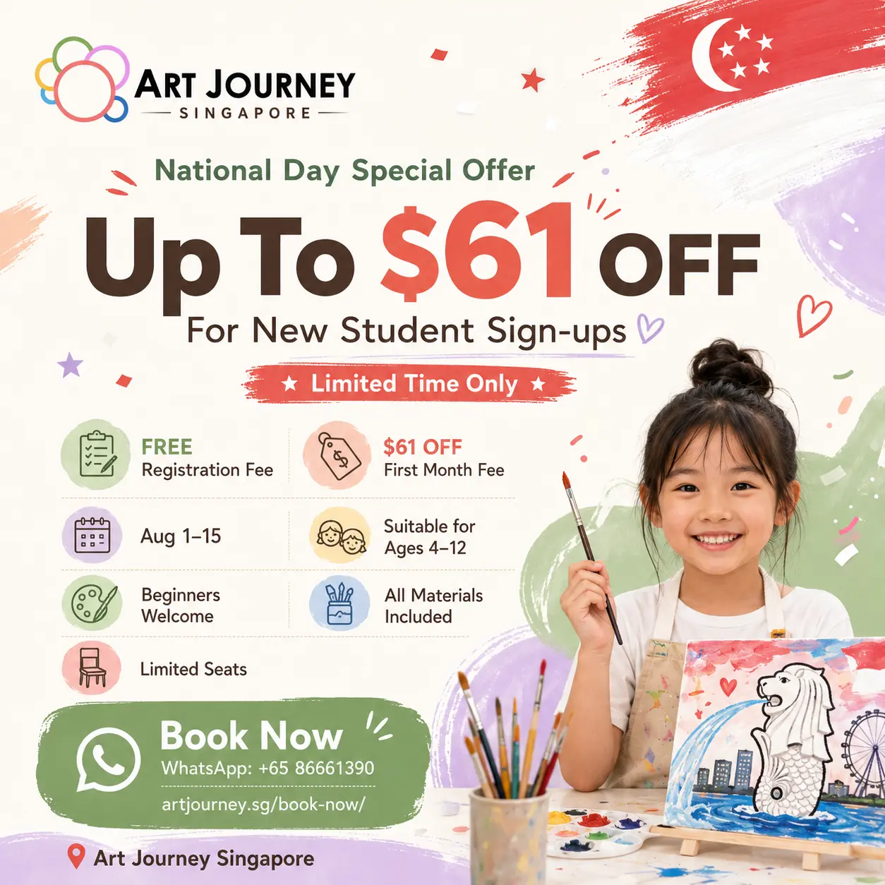 national day art workshop 2026 singapore