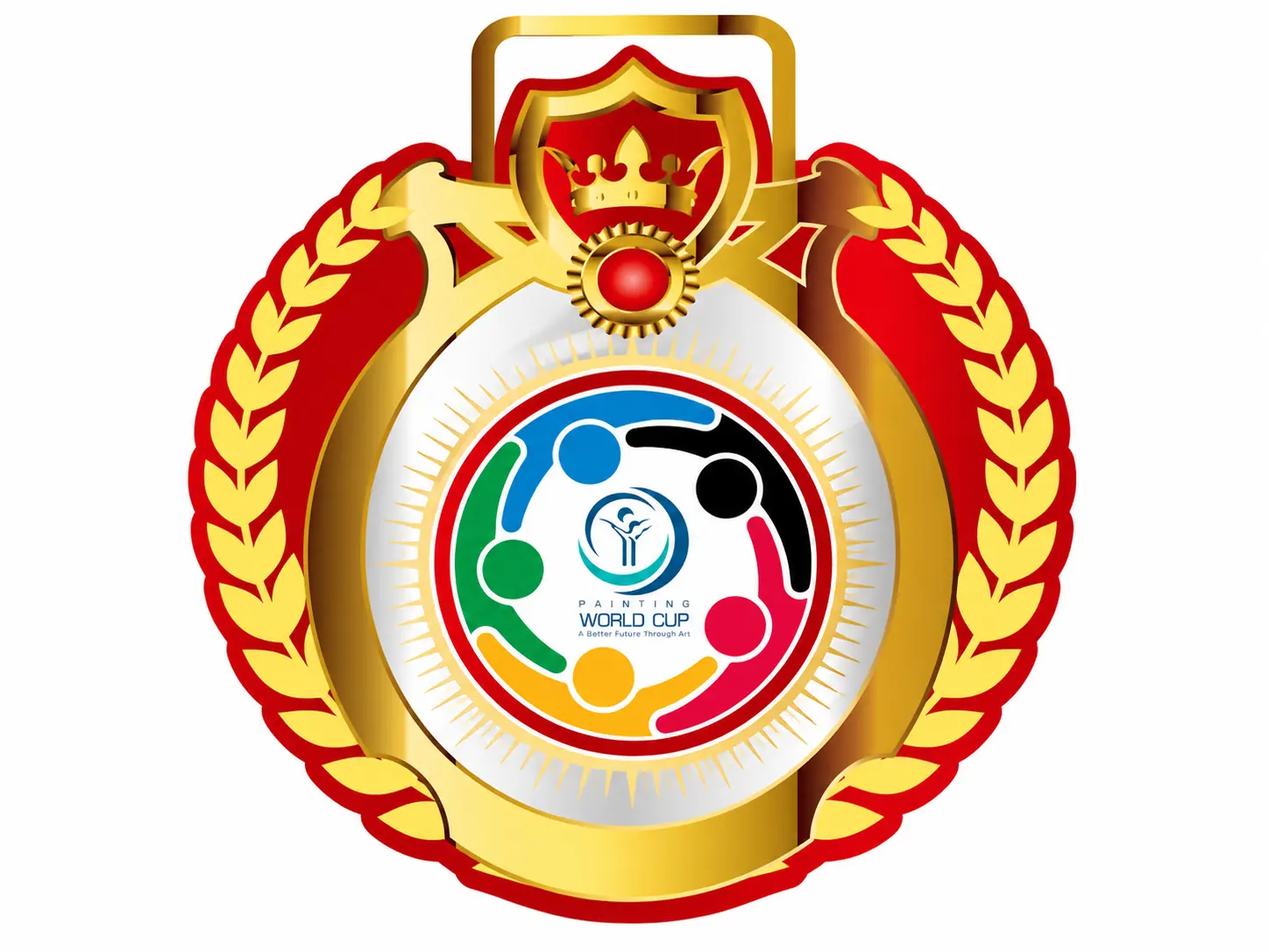 Gold laurel medal awarded at the Youth World Cup Painting Competition