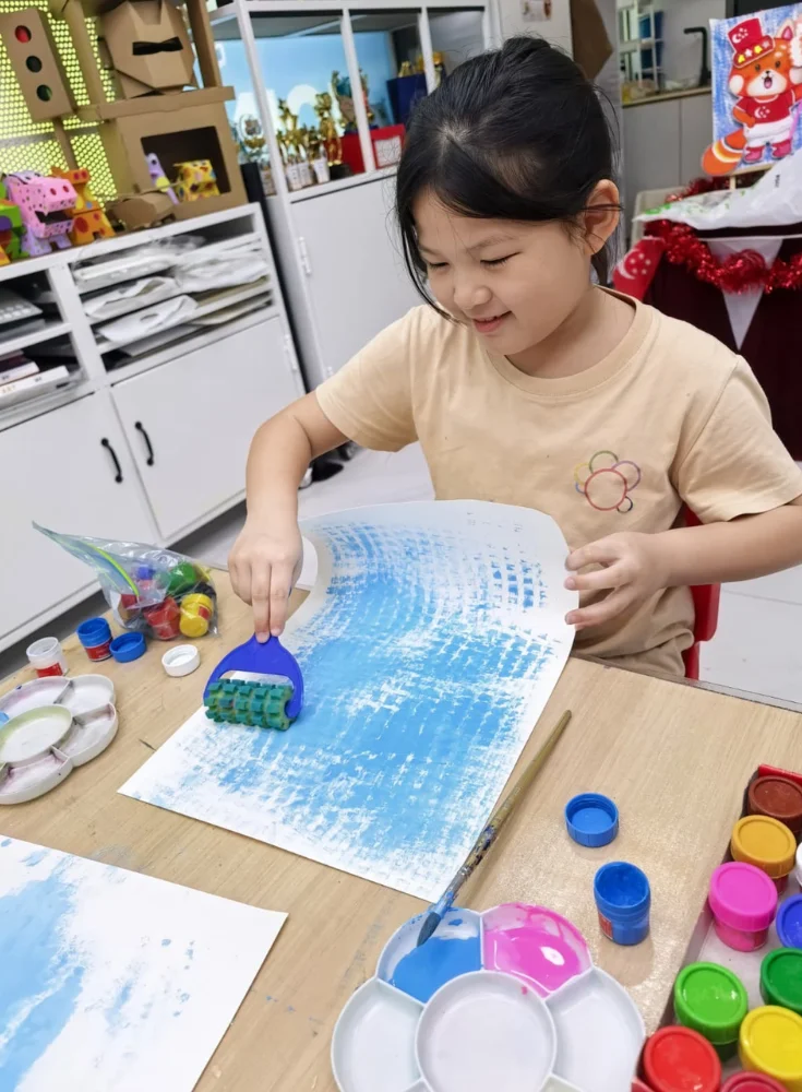 kids-art-workshop-singapore-texture-painting-technique