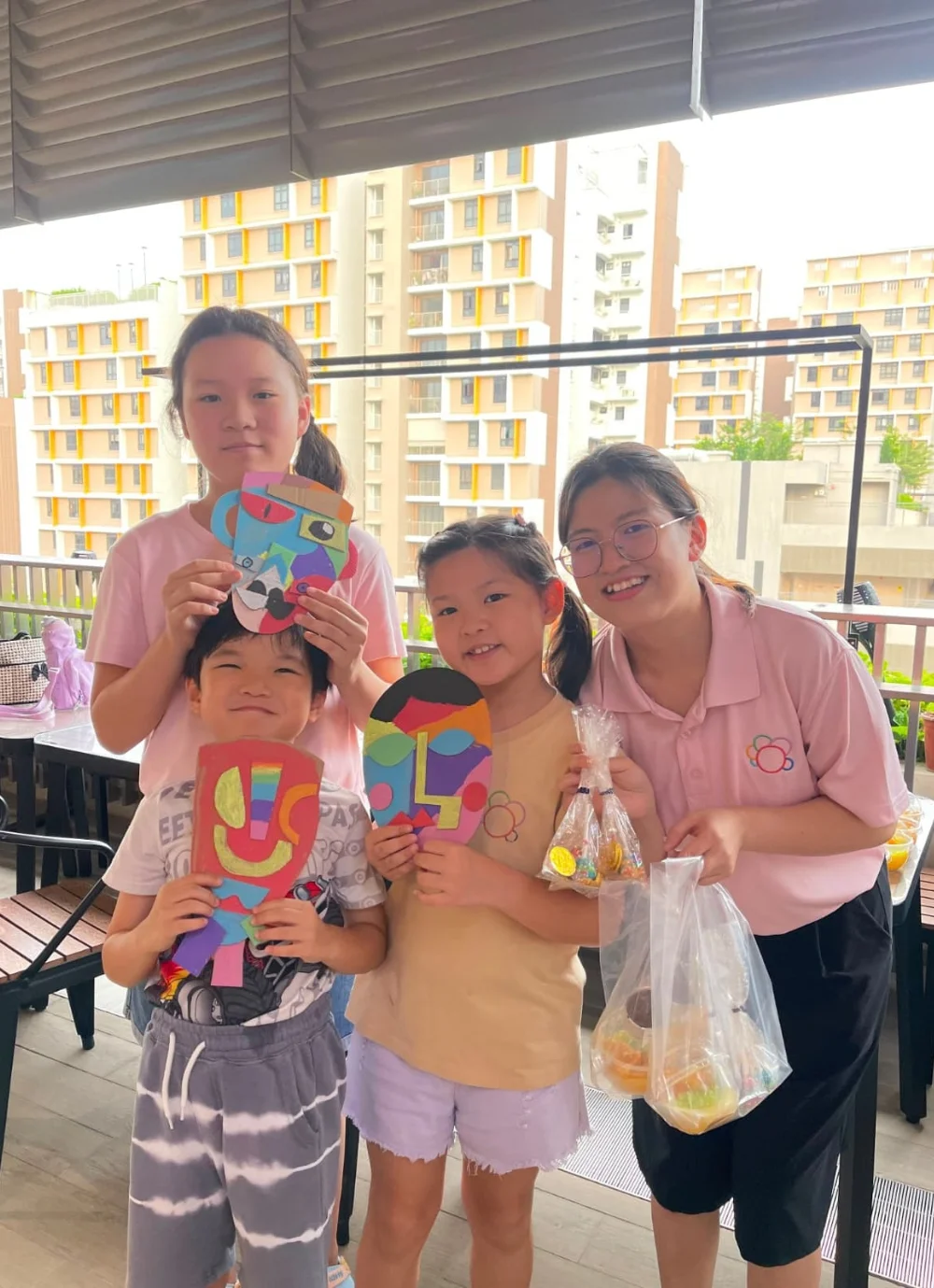 kids-picasso-craft-workshop-singapore-children-face-masks