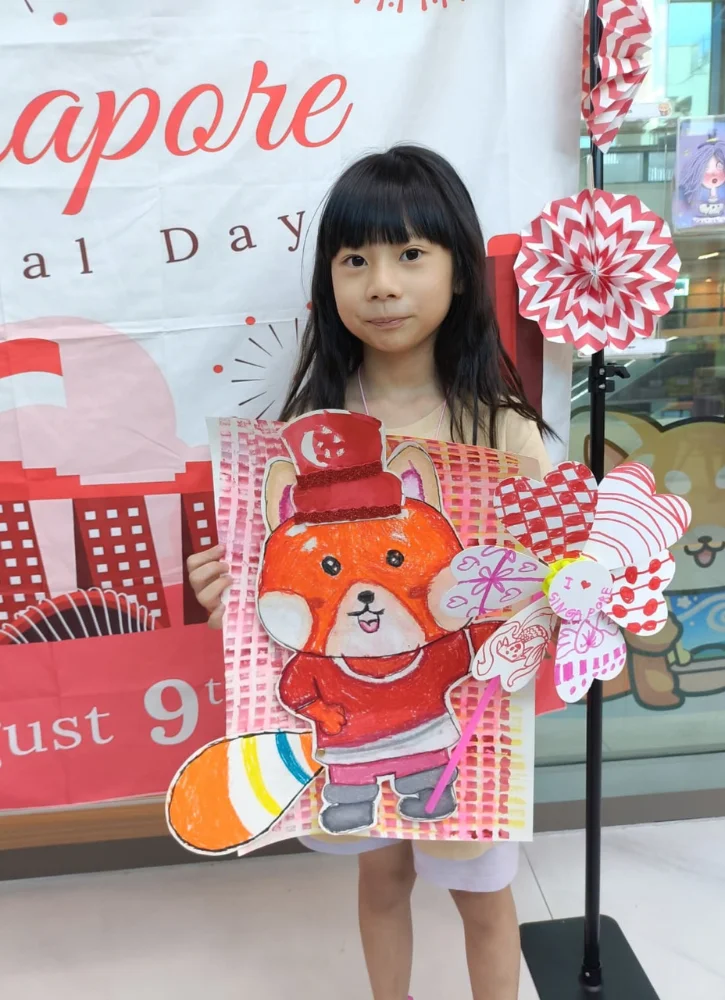 national-day-workshop-singapore-child-mascot-artwork-display