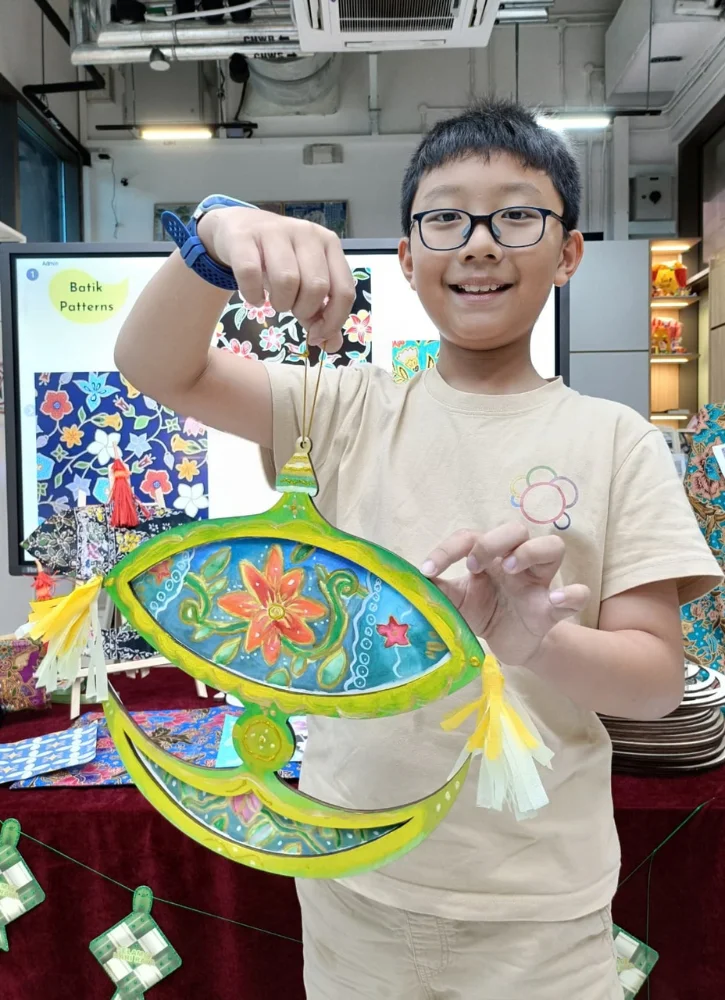 wau-kite-batik-art-workshop-singapore-boy-artwork